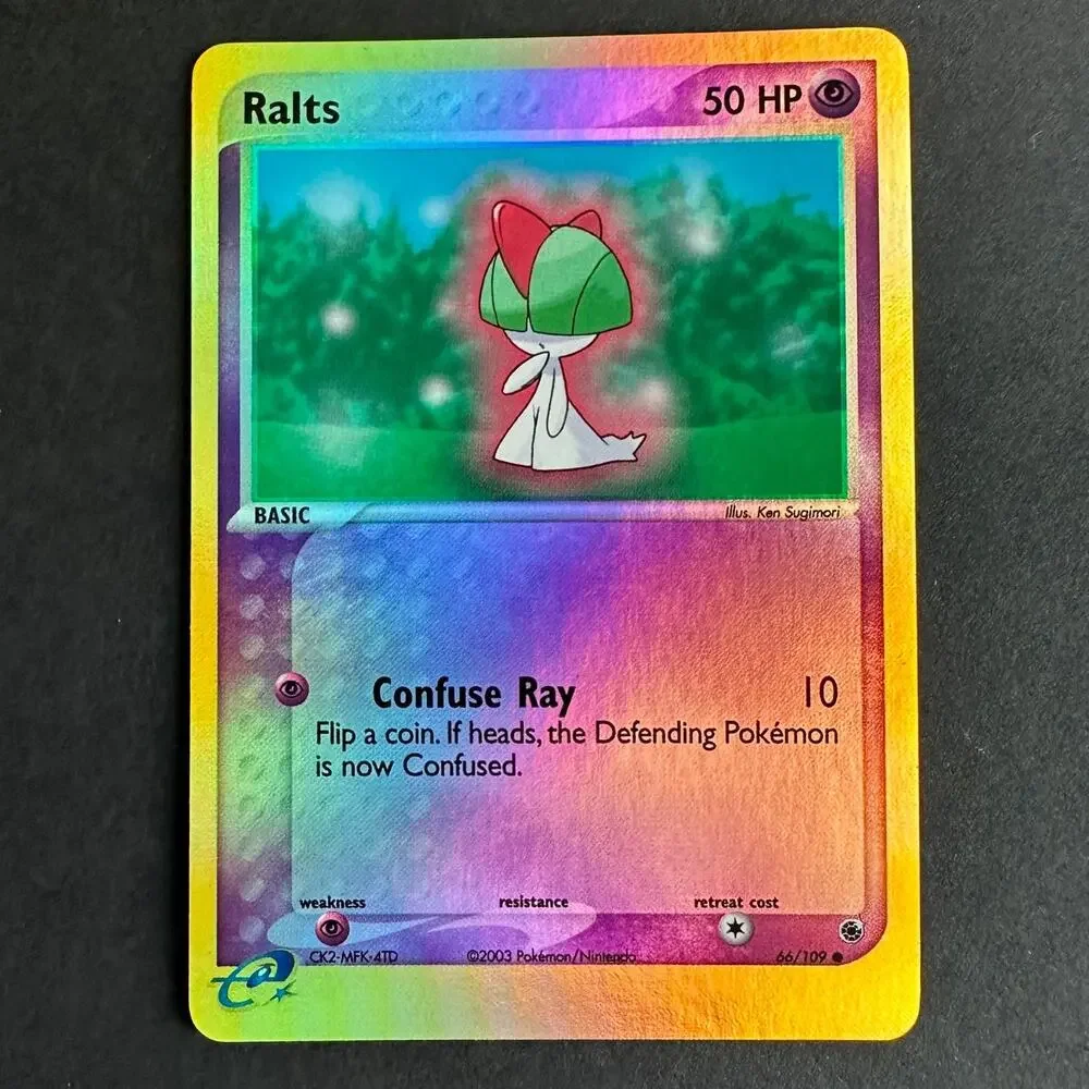 Pokemon TCG Ralts 66/109 EX Ruby and Sapphire 66/109 Reverse Holo NM/LP